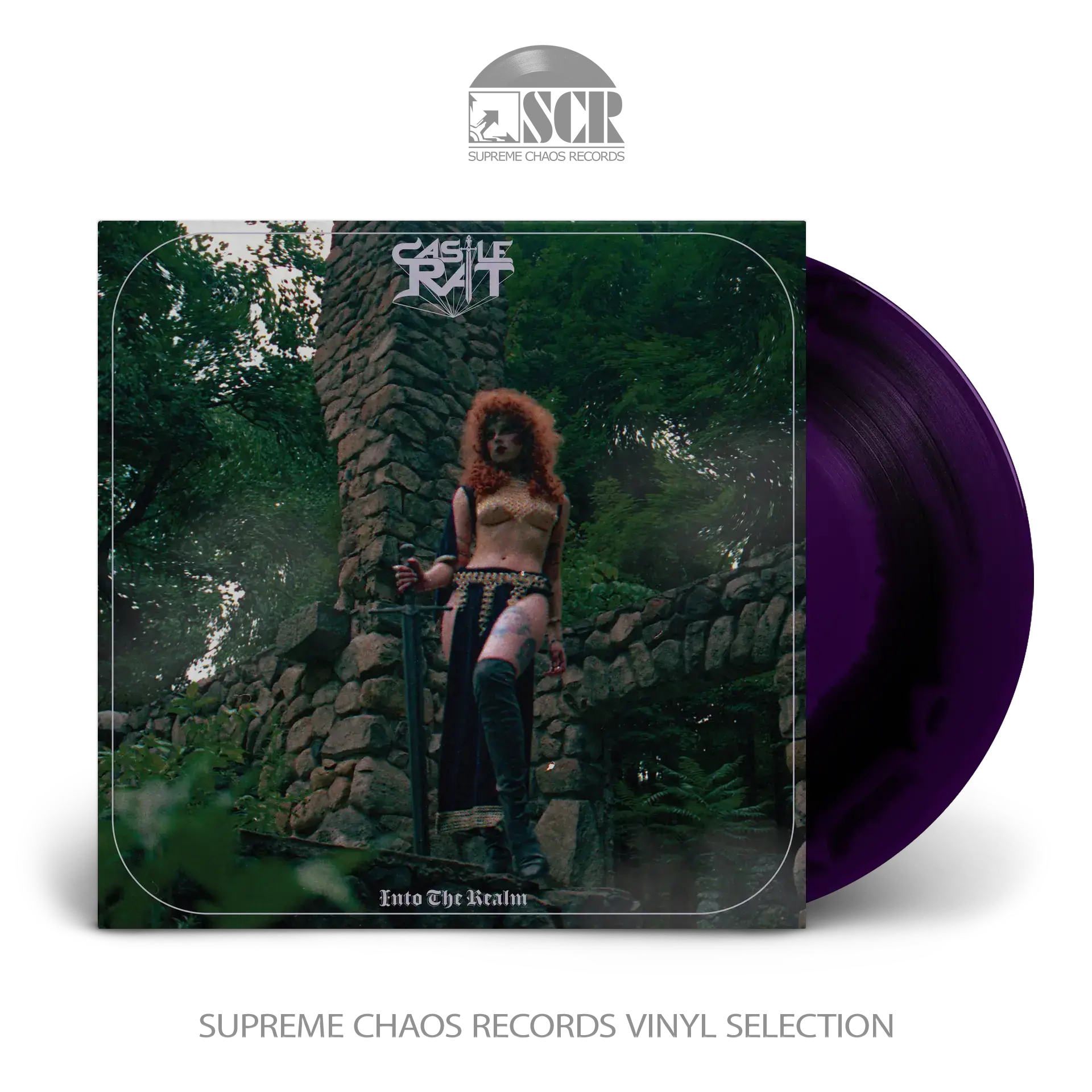 CASTLE RAT - Into The Realm · PURPLE/BLACK LP (Doom Metal/Heavy Metal/Epic Metal Vinyl)