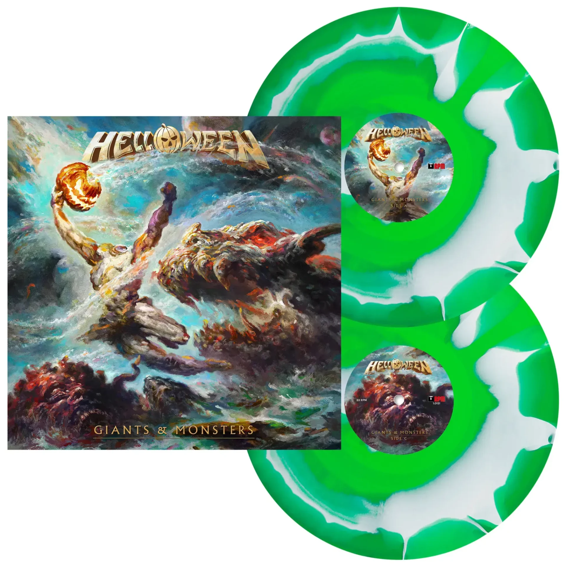 HELLOWEEN - Giants & Monsters · MAJESTIC GREEN 2LP (Heavy Metal Vinyl) · Picture 2