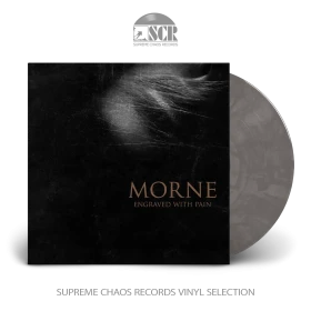 MORNE · Engraved With Pain | CLEAR/BLACK MARBLED LP (Sludge Metal Vinyl)