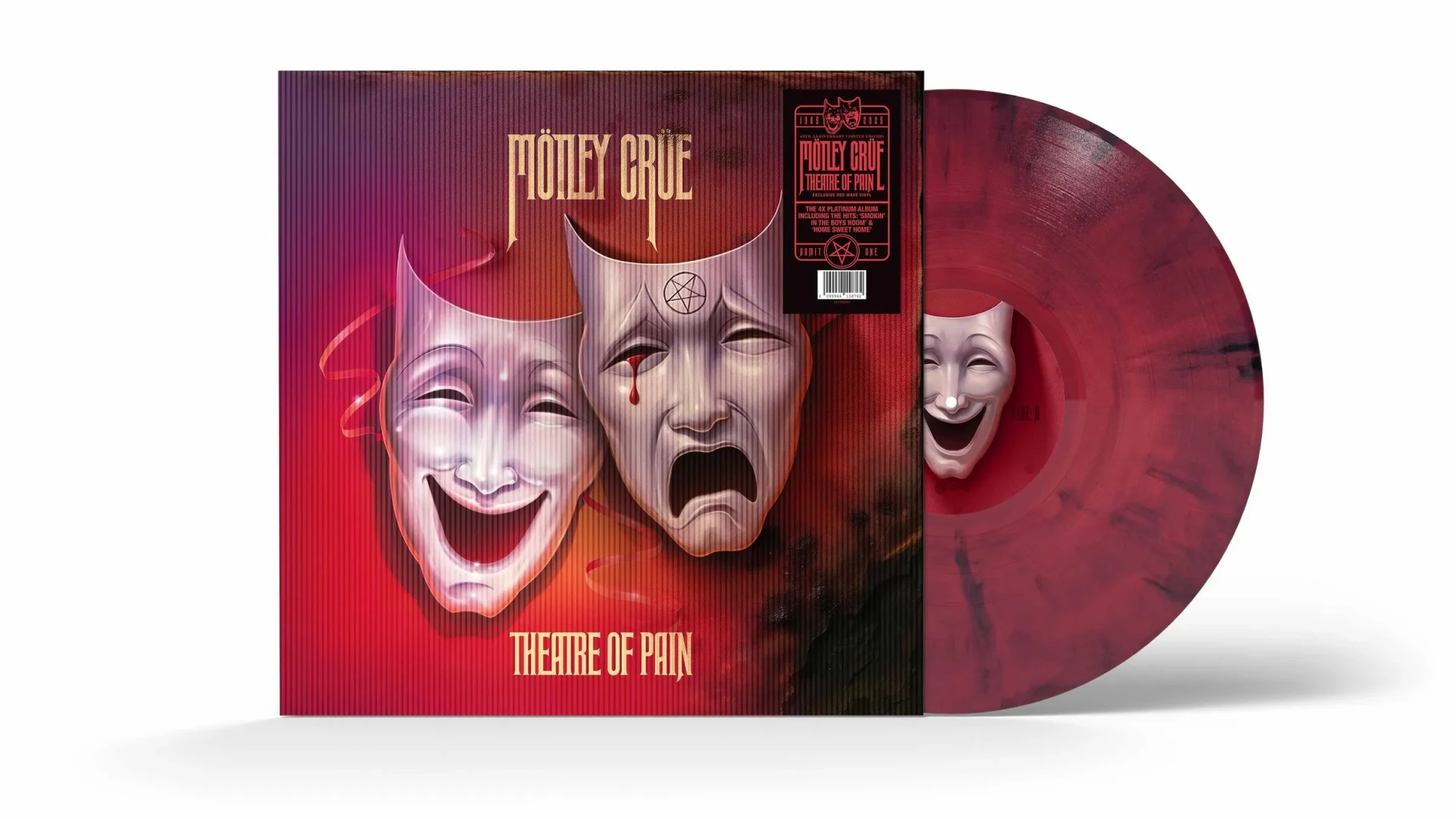 MÖTLEY CRÜE · Theatre Of Pain (40th Anniversary) | RED WAVE LP (Hard Rock Vinyl) · Picture 2