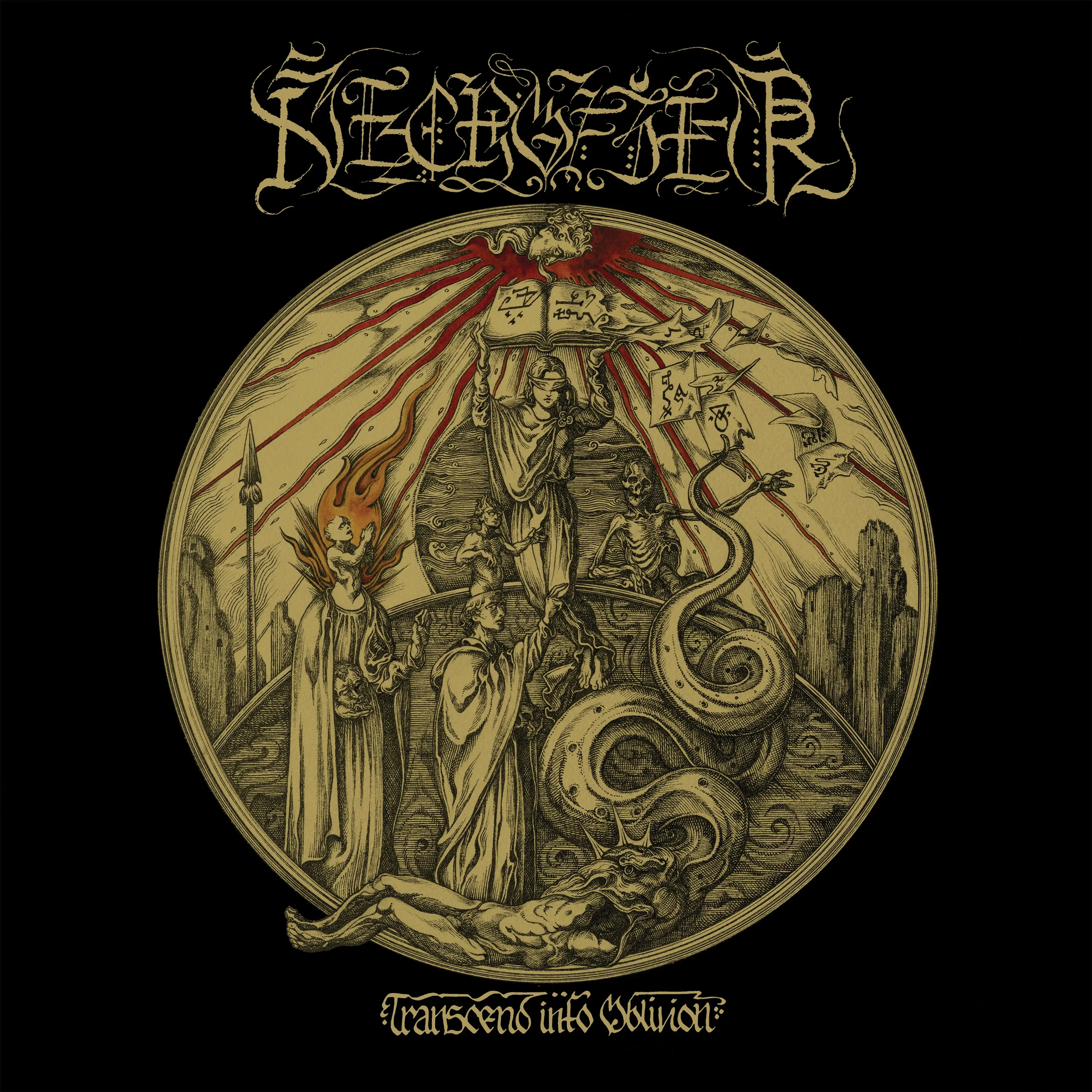 NECROFIER · Transcend Into Oblivion | CLEAR/RED 2LP (Death Metal/Black Metal Vinyl) · Picture 1