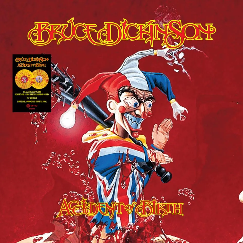 BRUCE DICKINSON · Accident of Birth (2026 Remix) | RED YELLOW SPLATTER 2LP (Heavy Metal Vinyl) · Picture 1