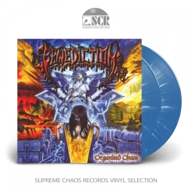 BENEDICTION · Organised Chaos | BLUE/WHITE 2LP (Death Metal Vinyl)