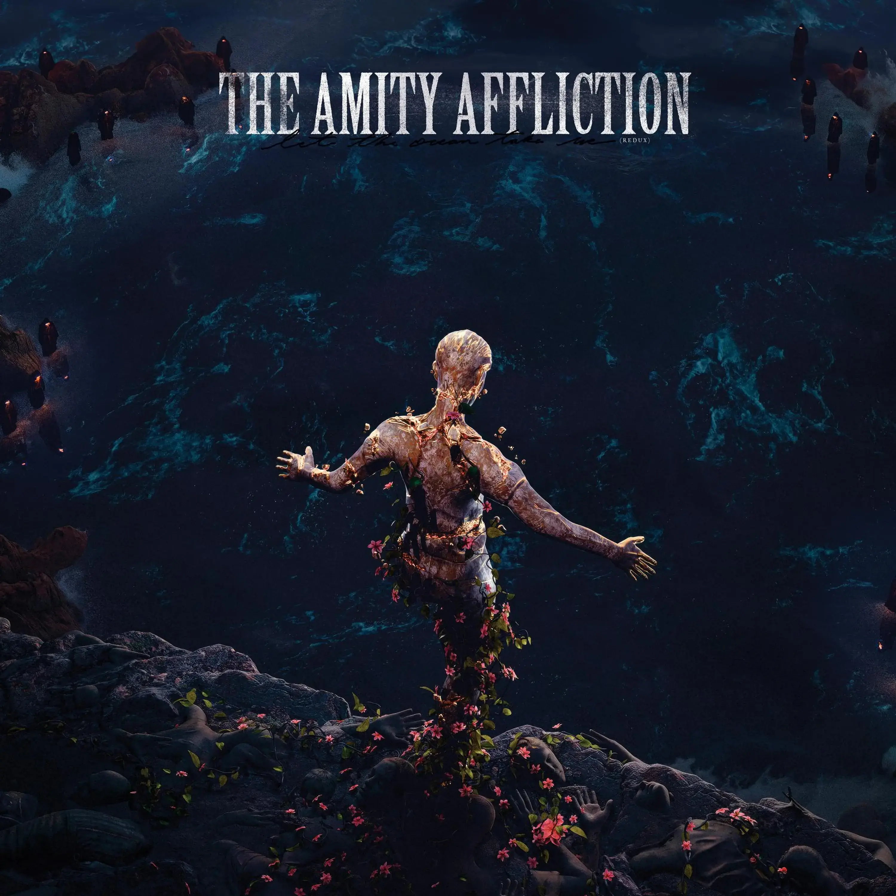 THE AMITY AFFLICTION · Let The Ocean Take Me (Redux) | BLUE WHITE LP (Metalcore/Heavy Metal Vinyl) · Picture 1