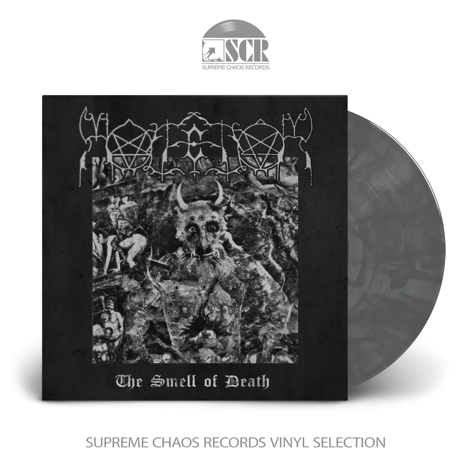 MALFEITOR · The Smell Of Death | GREY/BLACK MARBLED LP (Black Metal Vinyl)