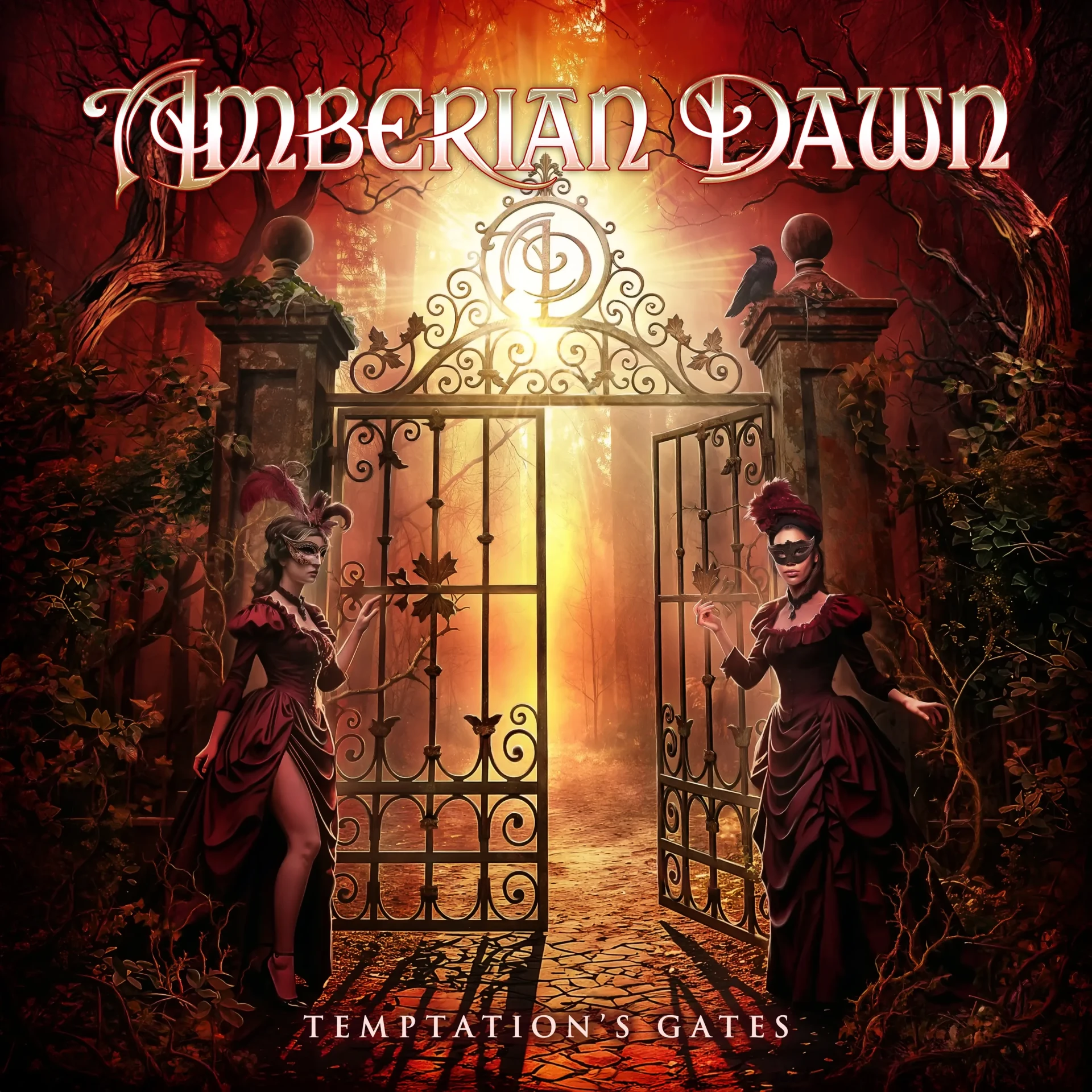AMBERIAN DAWN · Temptation's Gates | BLACK LP (Symphonic Metal Vinyl) · Picture 1