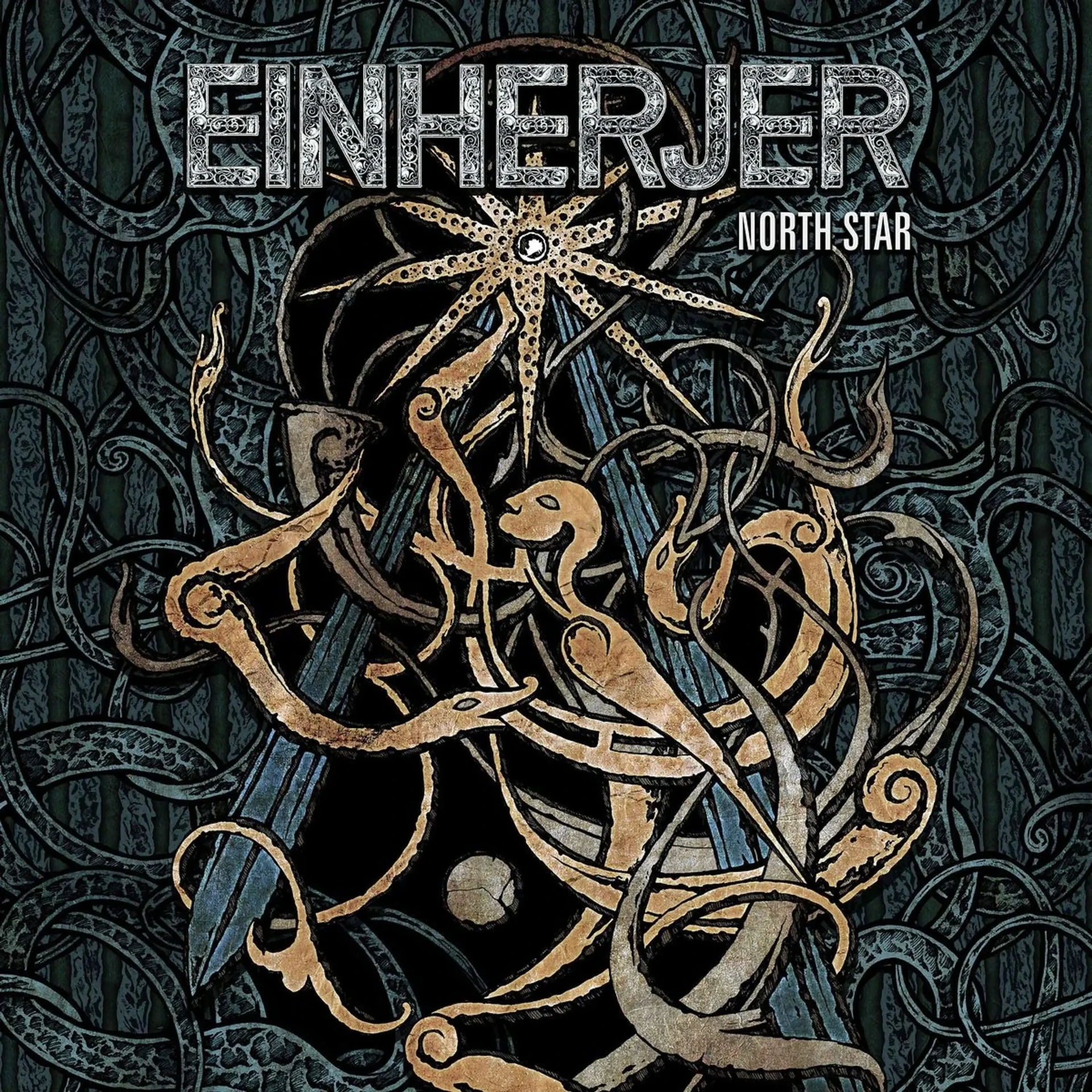 EINHERJER · North Star | GOLD LP (Viking Metal/Death Metal/Black Metal Vinyl) · Picture 1