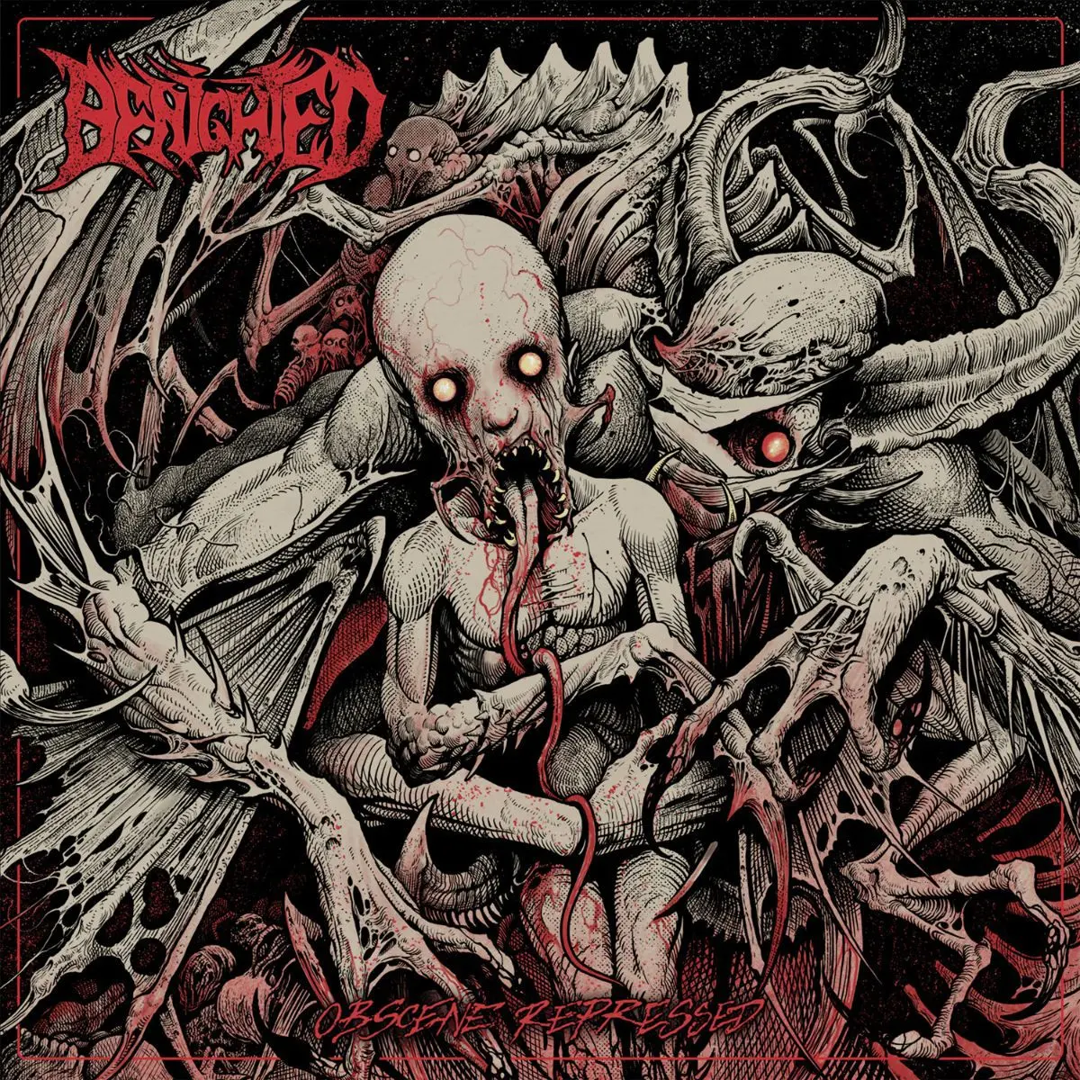 BENIGHTED · Obscene Repressed | WHITE LP (Death Metal Vinyl) · Picture 1