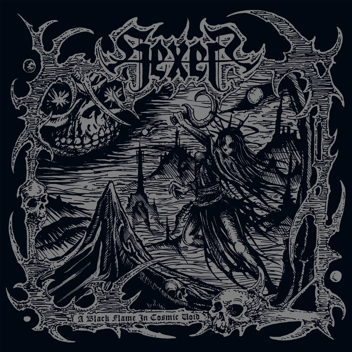 HEXER · Black Flame in Cosmic Void | BLACK LP (Black Metal Vinyl) · Picture 1