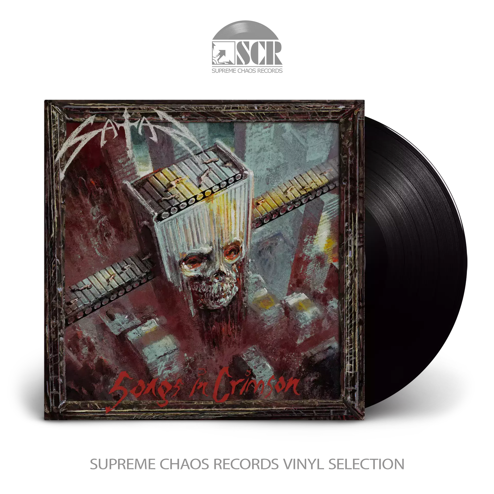 SATAN · Songs in Crimson | BLACK LP (Heavy Metal Vinyl)