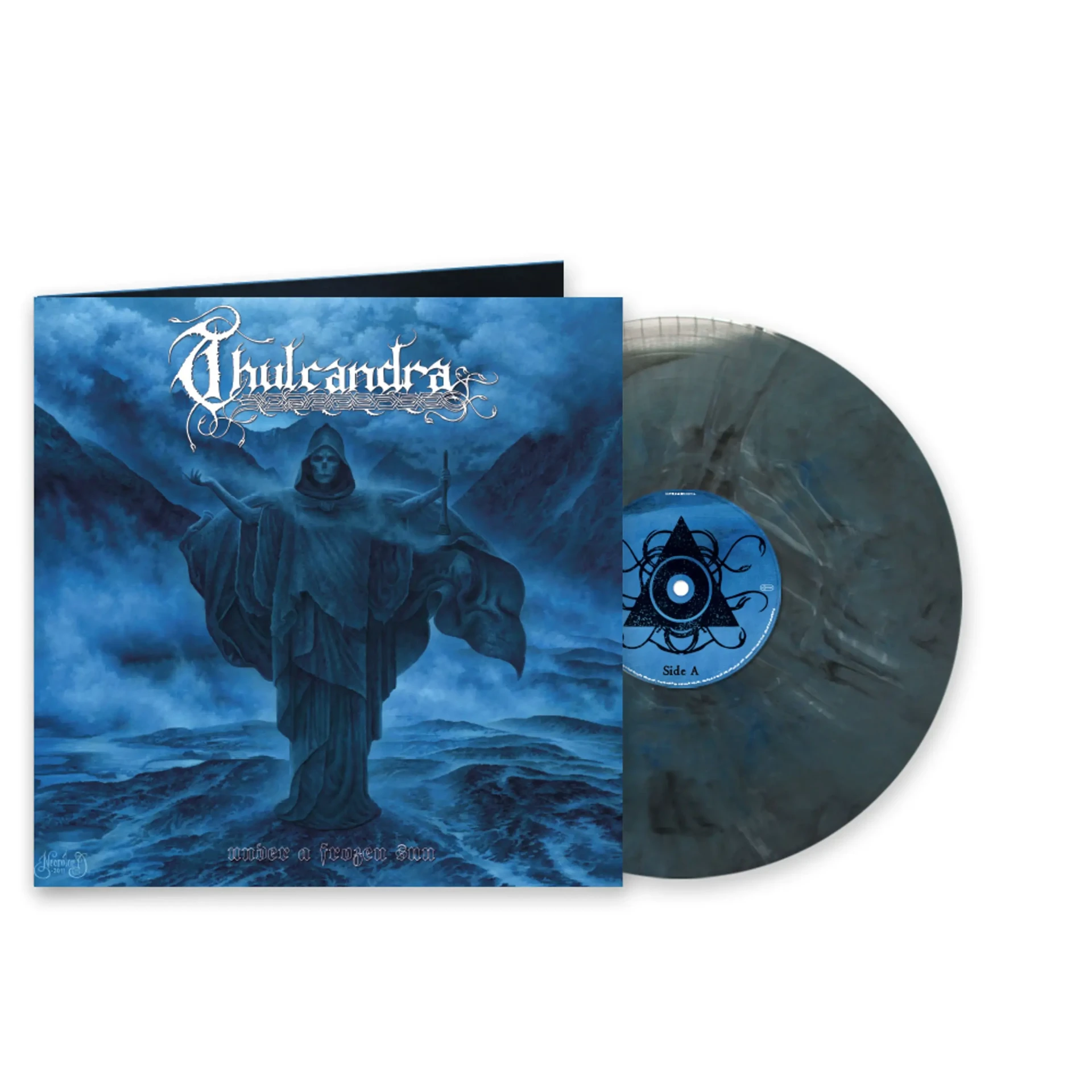 THULCANDRA · Under a Frozen Sun | WHITE BLUE BLACK MARBLED LP (Black Metal Vinyl) · Picture 2