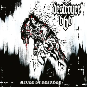 DESTRÖYER 666 · Never Surrender | BLACK LP (Thrash Metal/Black Metal Vinyl) · Picture 1