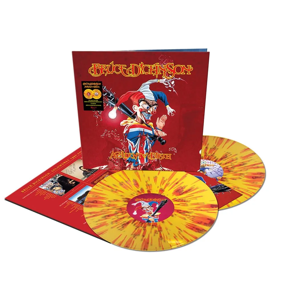 BRUCE DICKINSON · Accident of Birth (2026 Remix) | RED YELLOW SPLATTER 2LP (Heavy Metal Vinyl) · Picture 2
