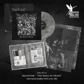 MALFEITOR · The Smell Of Death | GREY/BLACK MARBLED LP (Black Metal Vinyl) · Picture 3