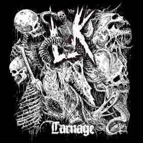 LIK · Carnage | RED/BLACK LP (Death Metal Vinyl) · Picture 1