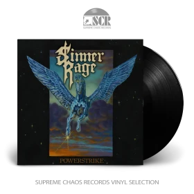 SINNER RAGE · Powerstrike | BLACK LP (Heavy Metal Vinyl)