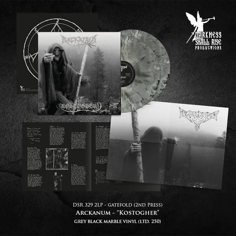 ARCKANUM · Kostogher (Re-release) | GREY MARBLED 2LP (Black Metal Vinyl) · Picture 2
