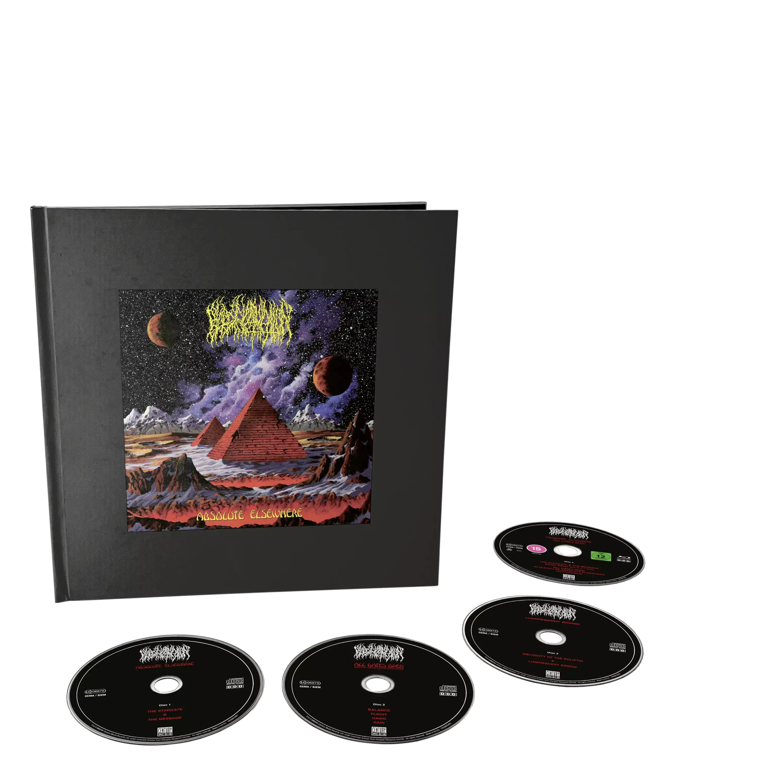 BLOOD INCANTATION - Absolute Elsewhere · LIMITED DELUXE 3CD + BLU-RAY ARTBOOK BLOOD INCANTATION - Absolute Elsewhere · LIMITED DELUXE 3CD + BLU-RAY ARTBOOK (Cosmic Death Metal CDs)