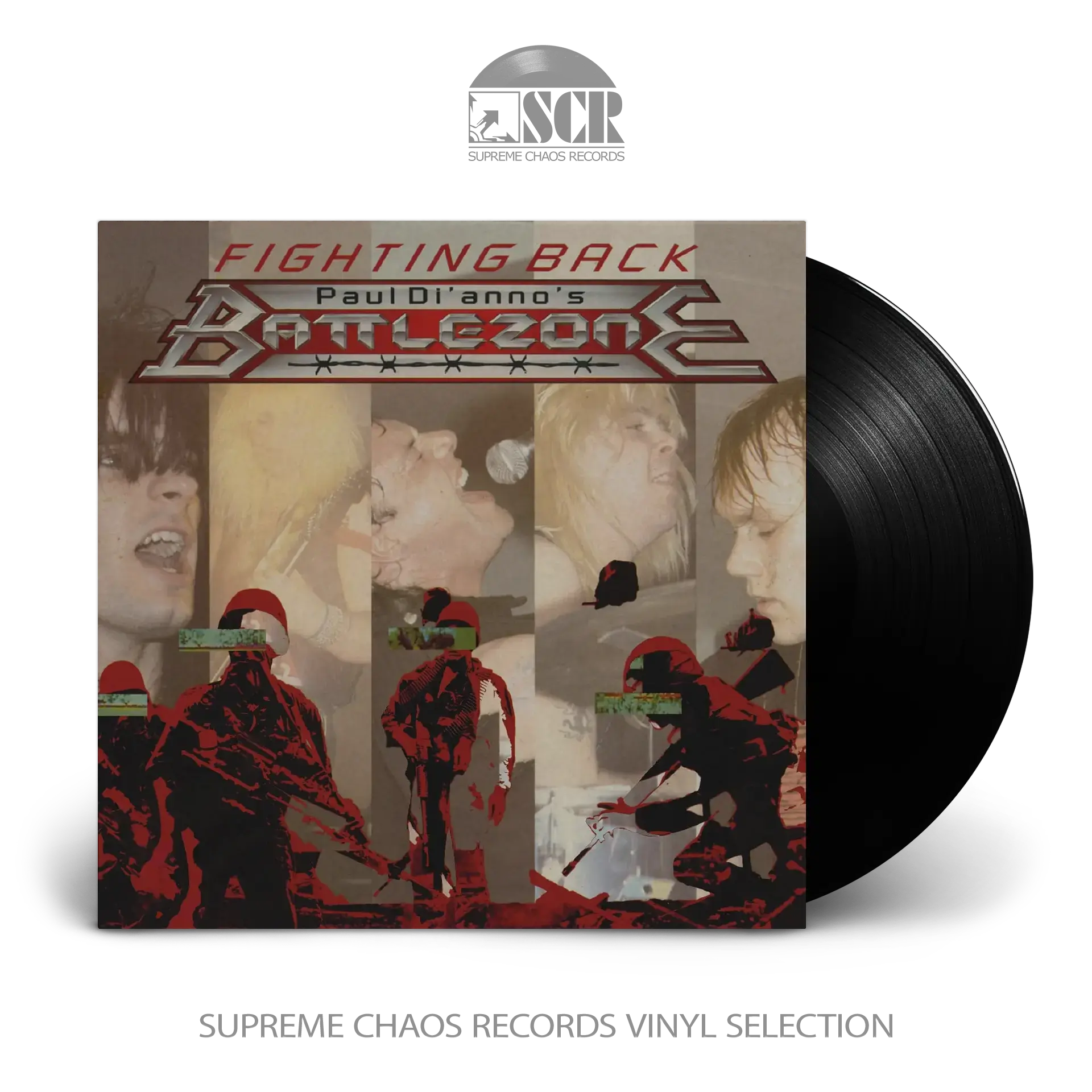 PAUL DI'ANNO'S BATTLEZONE · Fighting Back | BLACK LP (Heavy Metal Vinyl)