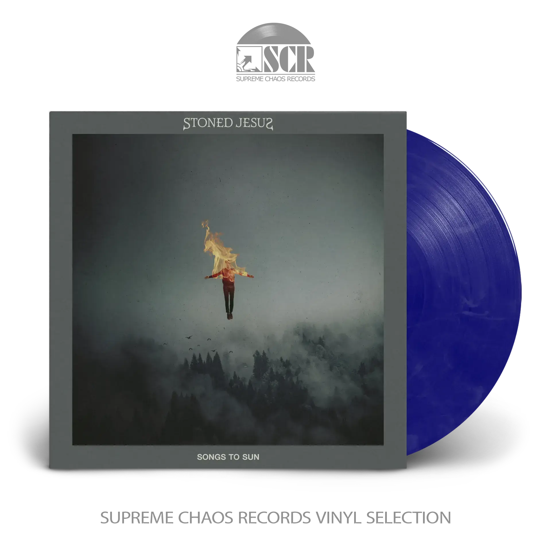STONED JESUS - Songs To Sun · BLUE/BLACK/WHITE LP (Stoner Metal/Doom Metal/Sludge Vinyl)
