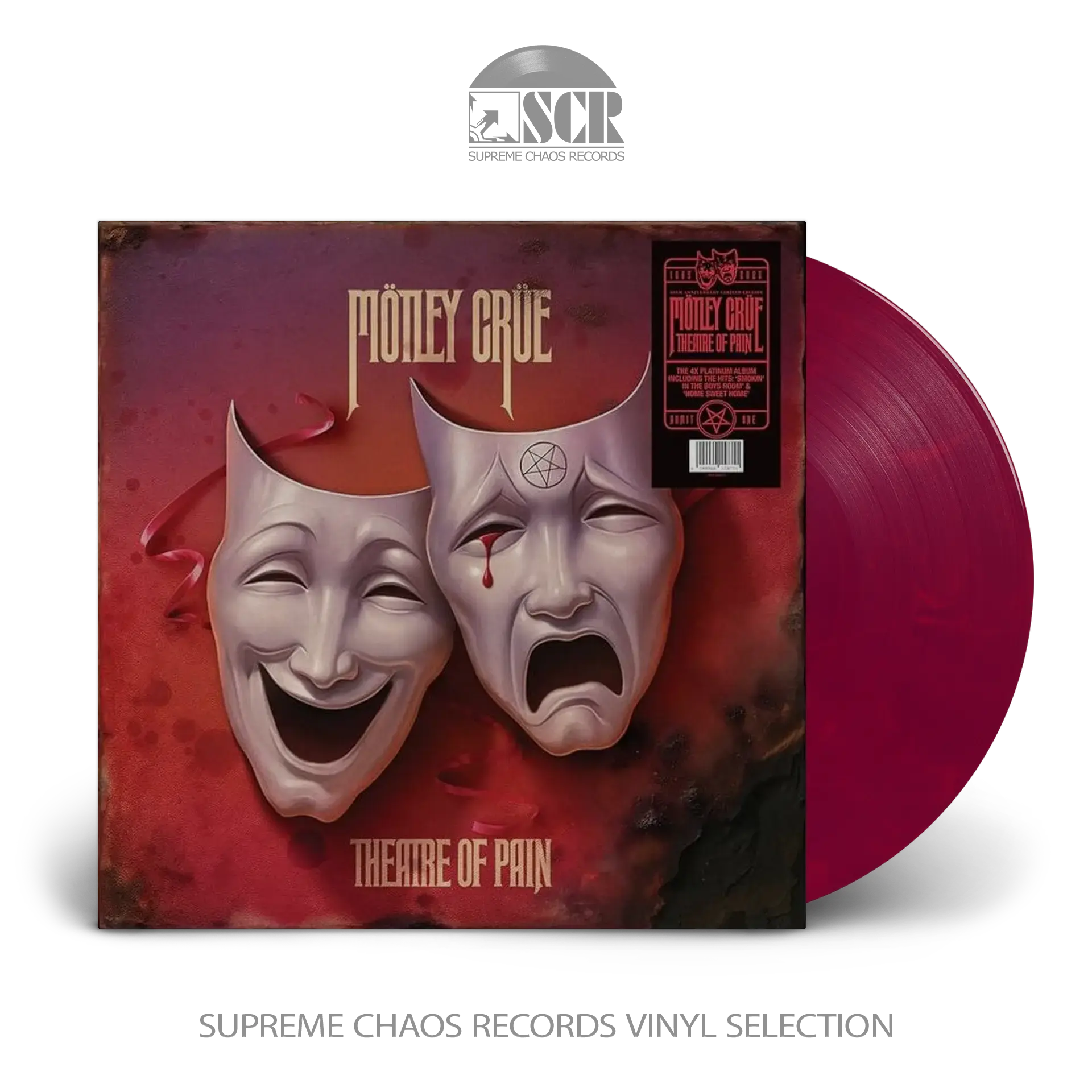 MÖTLEY CRÜE · Theatre Of Pain (40th Anniversary) | RED WAVE LP (Hard Rock Vinyl)