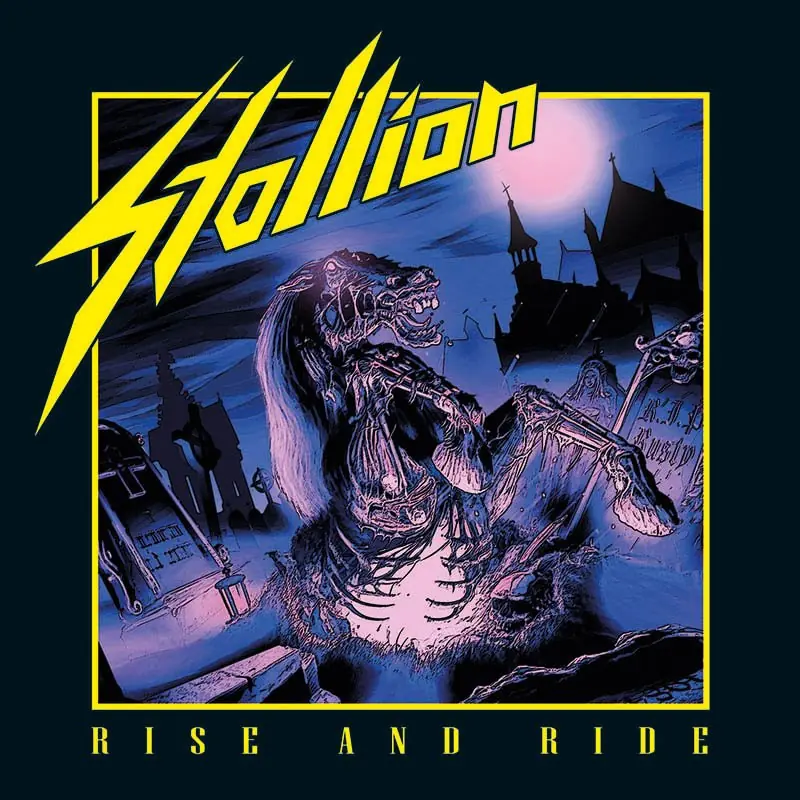 STALLION · Rise And Ride | YELLOW/PURPLE MARBLED LP (Heavy Metal Vinyl) · Picture 1