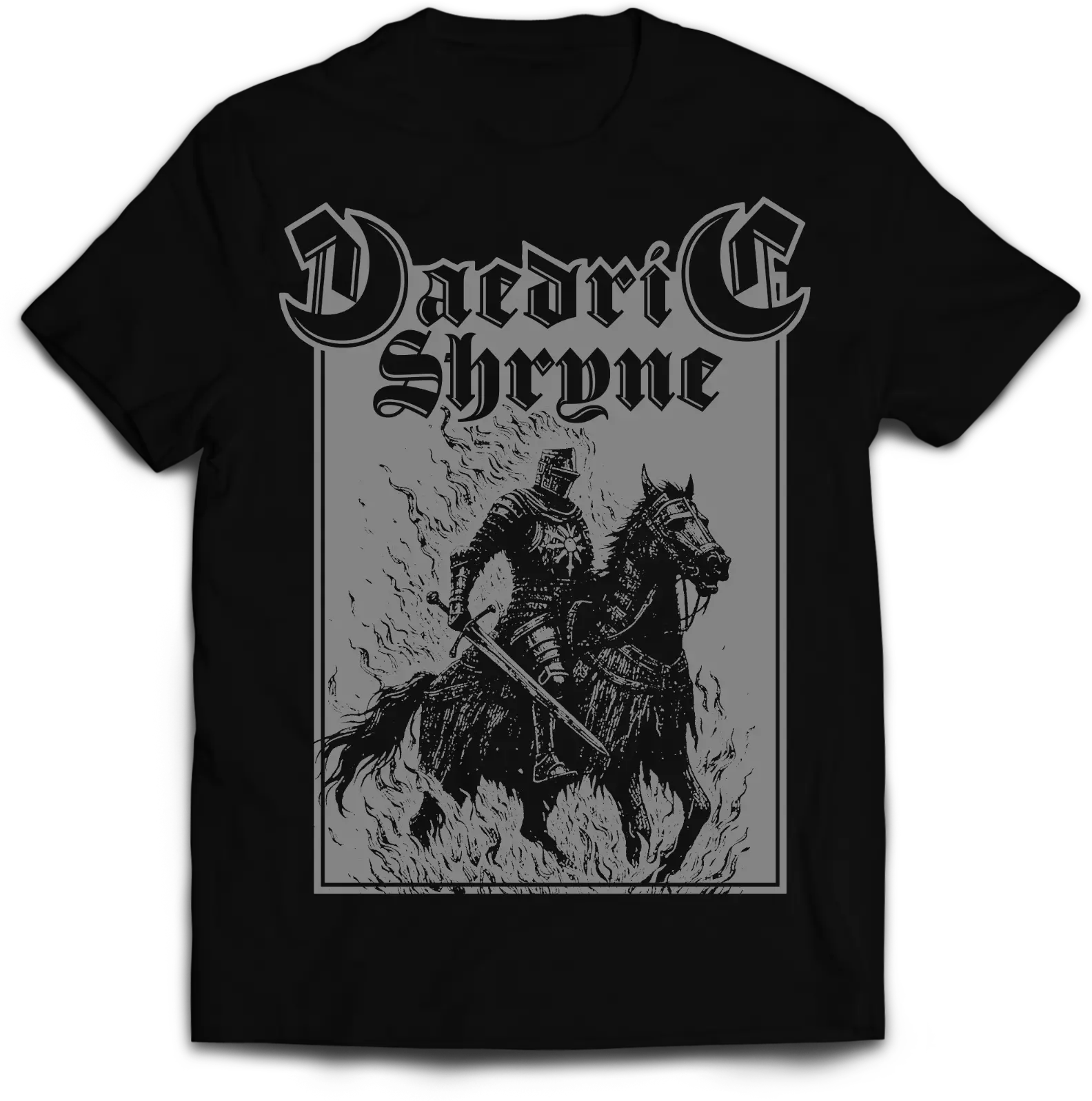 DAEDRIC SHRYNE · Knight | T-SHIRT (Heavy Metal/Epic Metal Clothes)