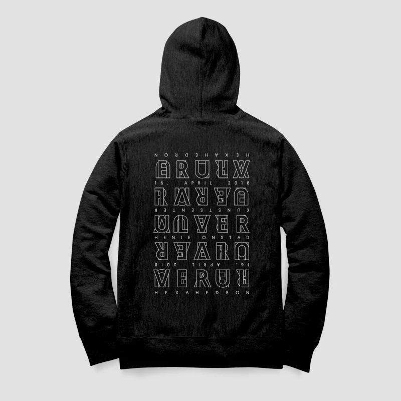 ULVER · Hexahedron Zipper Black | ZIP HOODIE (Ambient Clothes) · Picture 2