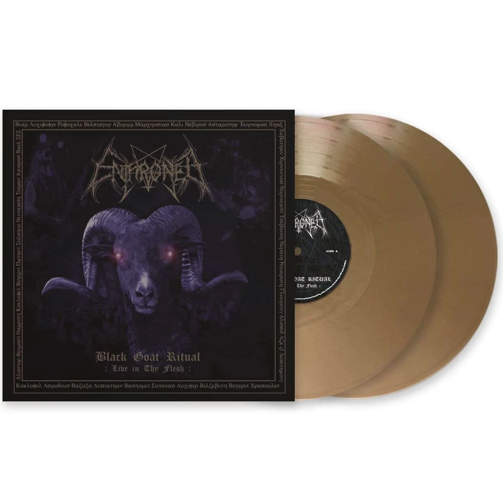 ENTHRONED · Black Goat Ritual - Live in Thy Flesh | GOLD 2LP (Black Metal Vinyl) · Picture 2