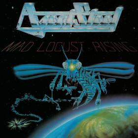 AGENT STEEL · Mad Locust Rising | CLEAR/BLUE SPLATTER MLP (Heavy Metal Vinyl) · Picture 1