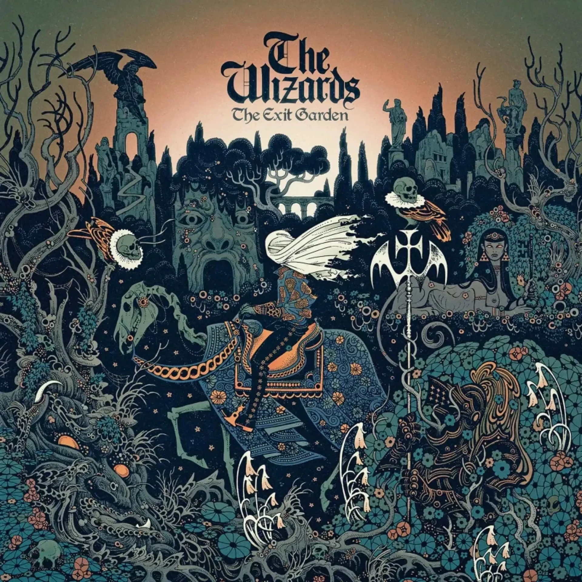 THE WIZARDS · The Exit Garden | ORANGE LP (Doom Metal Vinyl) · Picture 1
