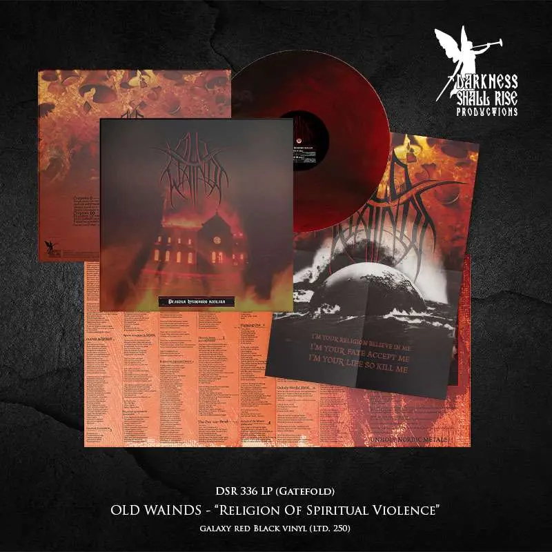 OLD WAINDS · Religion Of Spiritual Violence | RED/BLACK LP (Black Metal Vinyl) · Picture 3