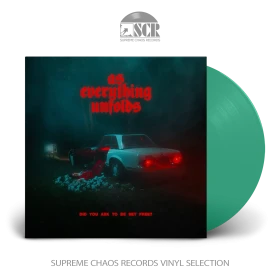 AS EVERYTHING UNFOLDS · Did You Ask To Be Set Free? | PETROL GREEN LP (Alternative Metal Vinyl)