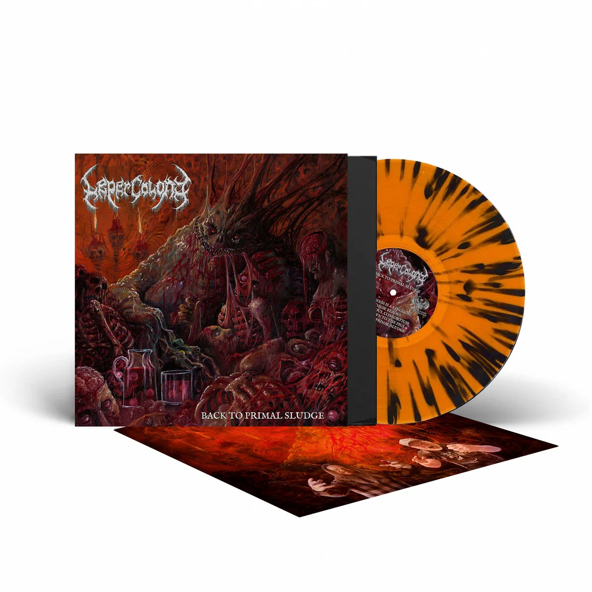 LEPER COLONY · Back To Primal Sludge | ORANGE/BLACK LP (Death Metal Vinyl) · Picture 2