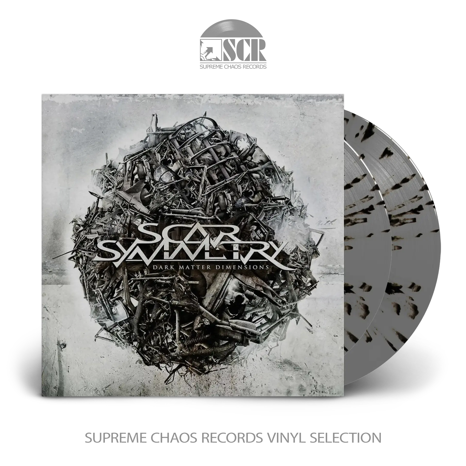 SCAR SYMMETRY - Dark Matter Dimensions · GREY/BLACK SPLATTER DLP (Melodic Death Metal Vinyl)