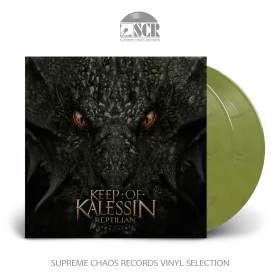 KEEP OF KALESSIN · Reptilian | LIME/WHITE/BLACK 2LP (Black Metal Vinyl)