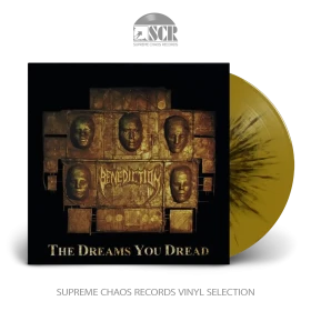 BENEDICTION · The Dreams You Dread | GOLD/BLACK SPLATTER LP (Death Metal Vinyl)