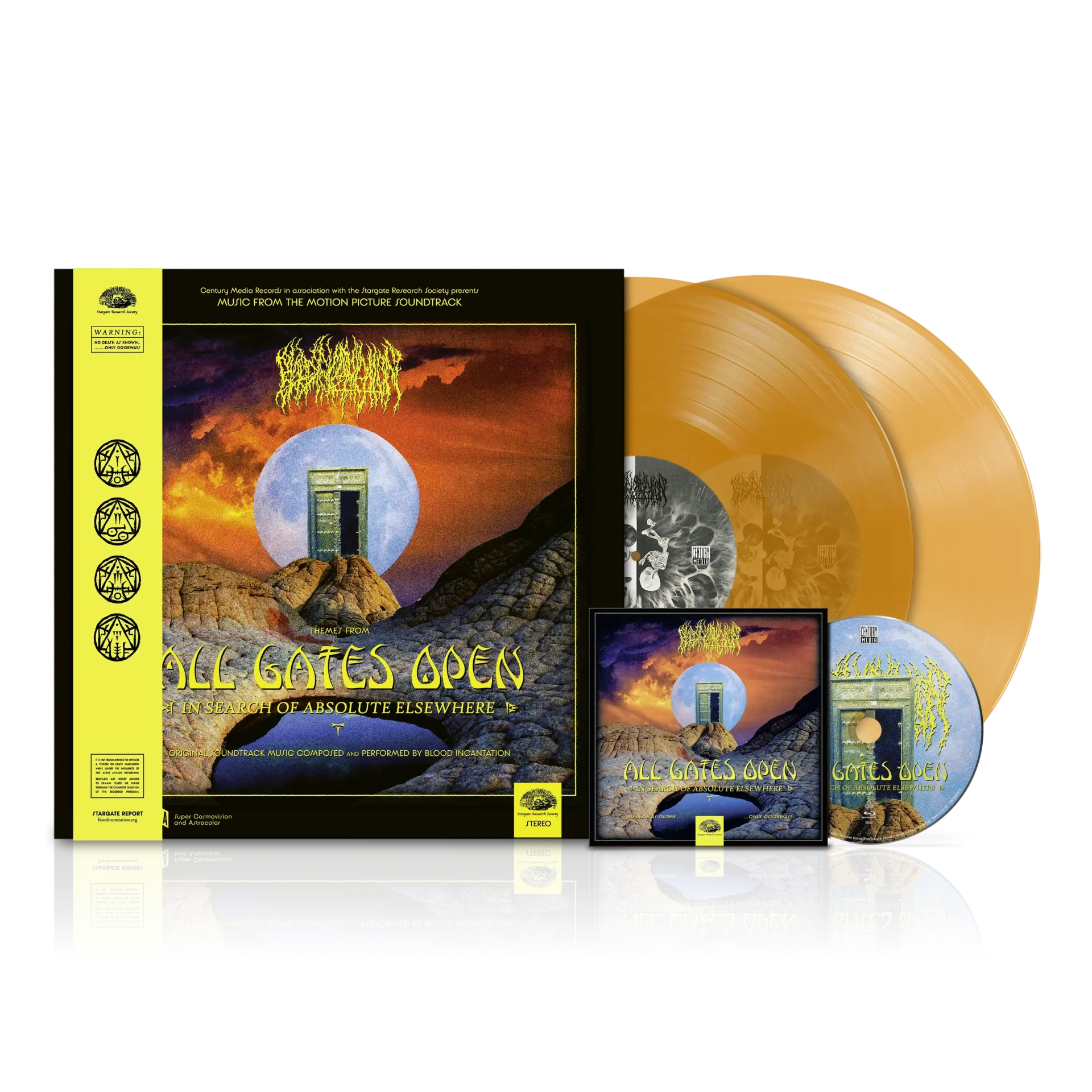 BLOOD INCANTATION · All Gates Open (Original Motion Picture Soundtrack) | ORANGE 2LP+BLURAY (Progressive Metal/Death Metal Vinyl)