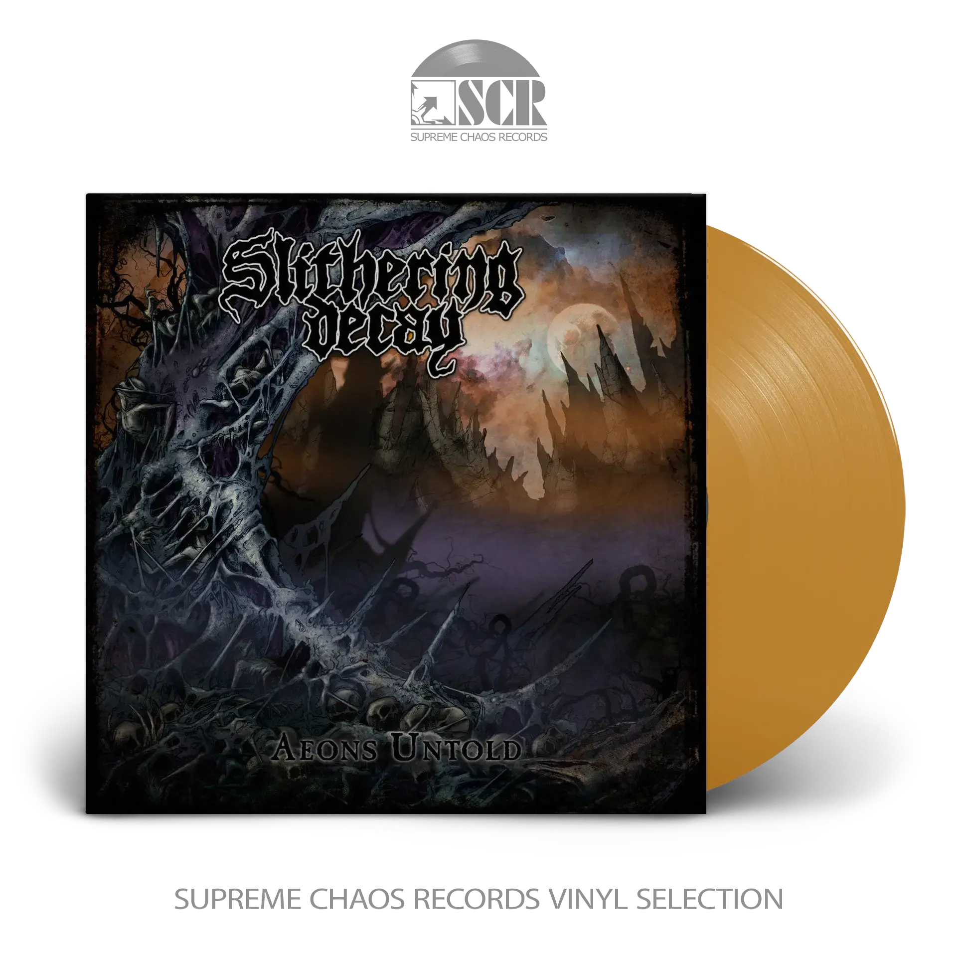 SLITHERING DECAY · Aeons Untold | ORANGE LP (Death Metal Vinyl)