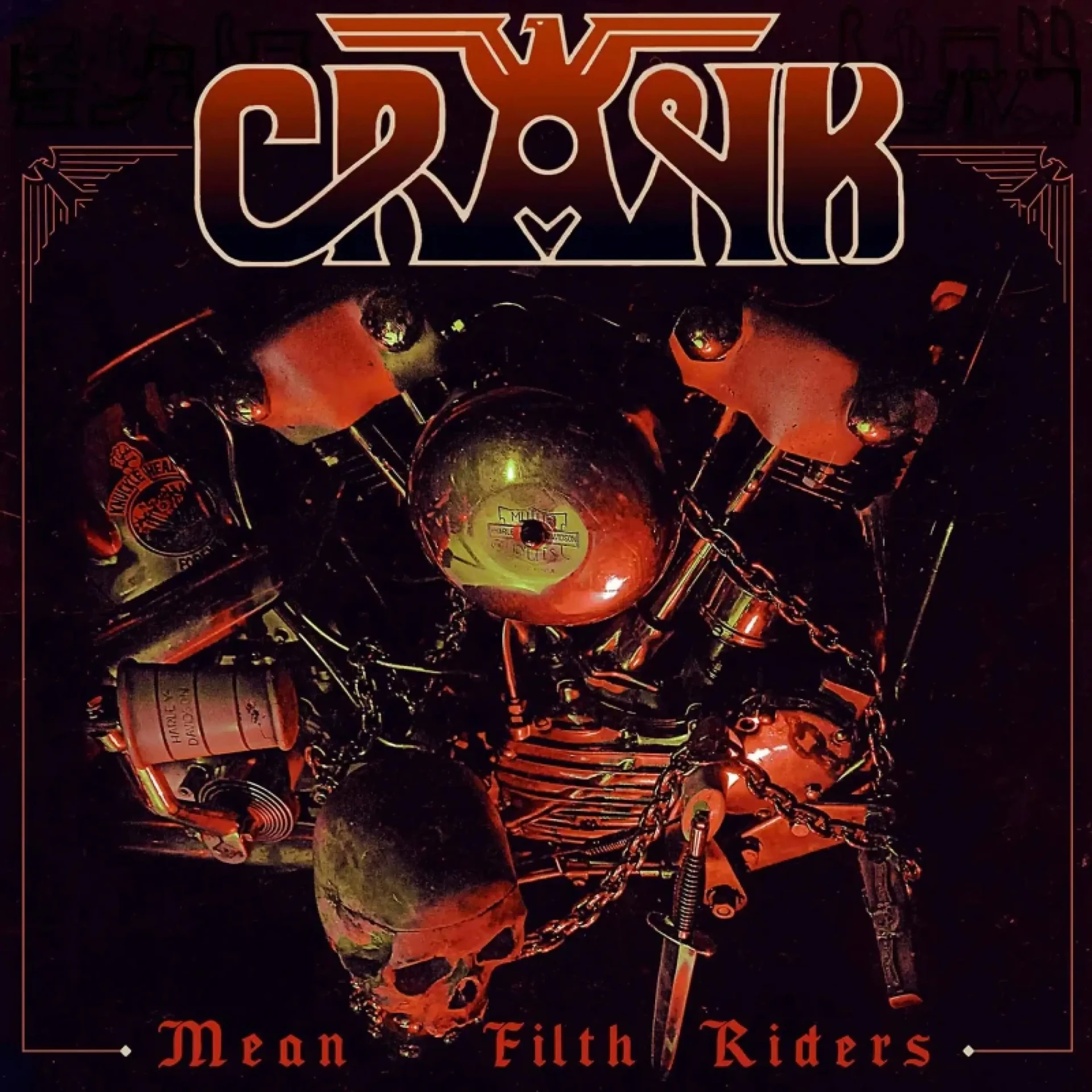 CRANK · Mean Filth Riders | BLACK LP (Heavy Metal Vinyl) · Picture 1