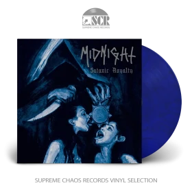MIDNIGHT · Satanic Royalty | BLUE BLACK LP (Black Metal/Thrash Metal/Heavy Metal Vinyl)