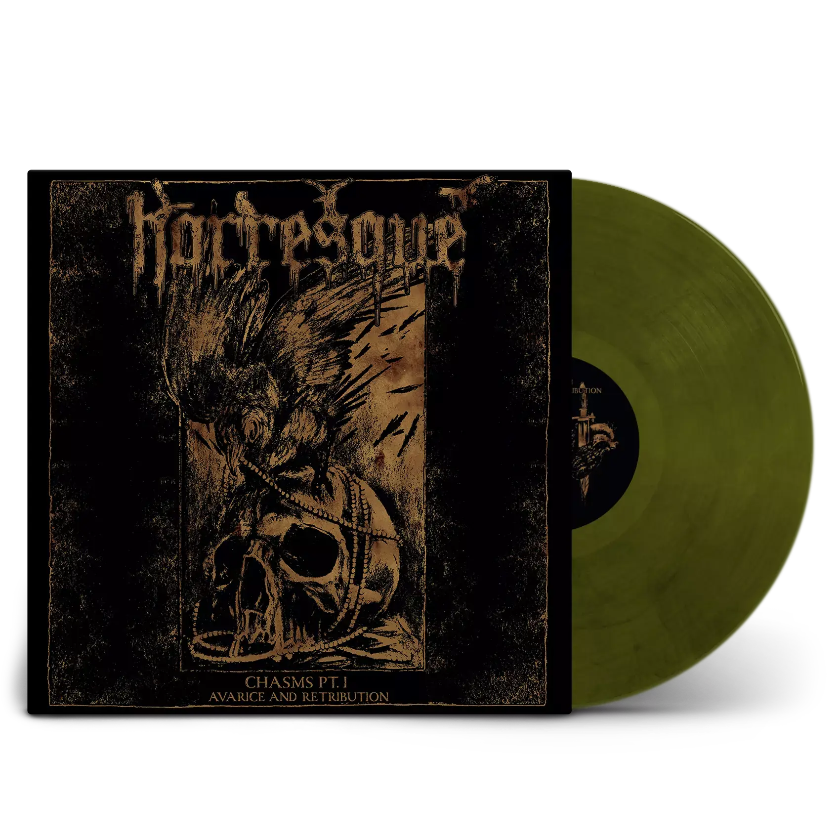 HORRESQUE · Chasms Pt. I - Avarice and Retribution | YELLOW/BLACK LP (Death Metal/Black Metal Vinyl)