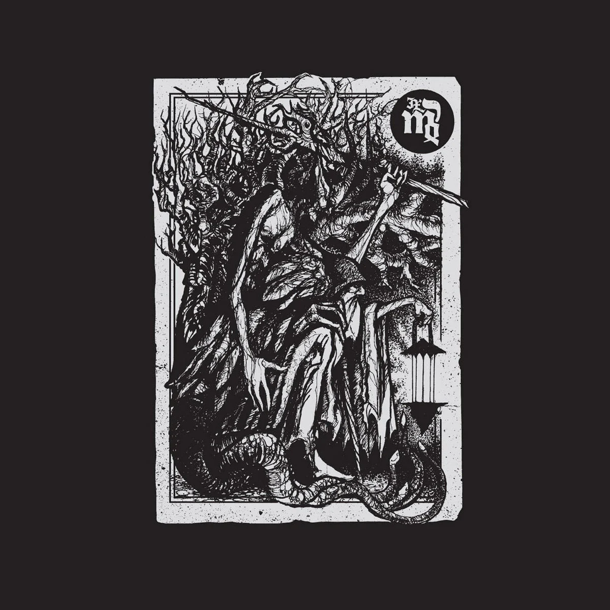 URFAUST · IX: Einsiedler (B-Stock) | WHITE LP (Black Metal Vinyl) · Picture 1