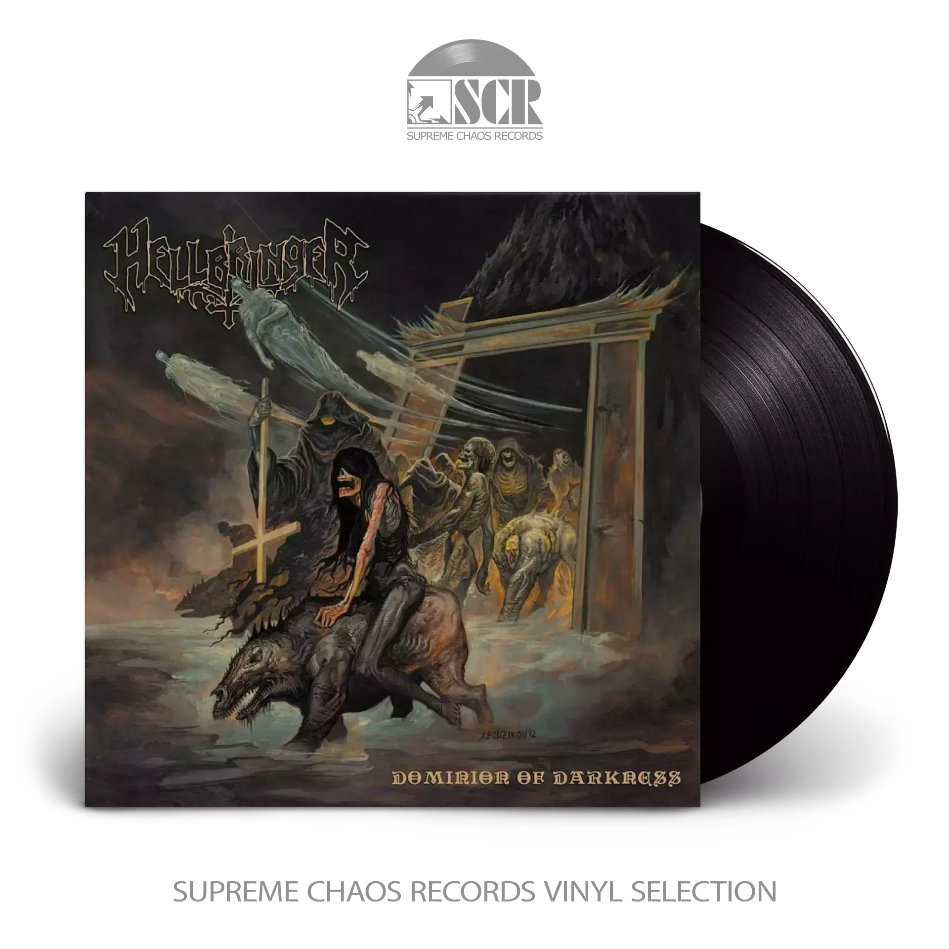 HELLBRINGER · Dominion Of Darkness (Re-Release) | BLACK LP (Thrash Metal Vinyl)