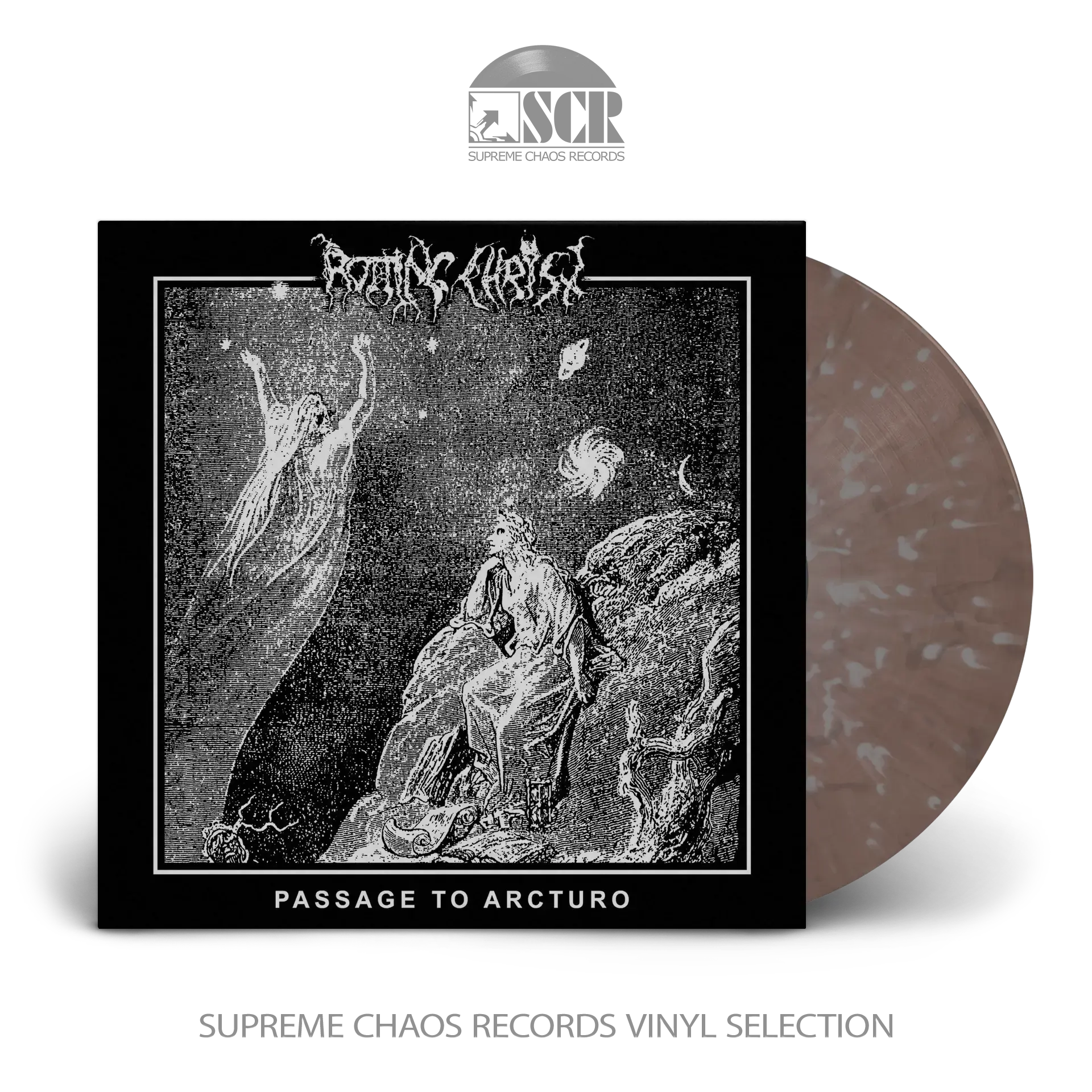 ROTTING CHRIST · Passage To Arcturo | SILVER/BLACK MARBLED LP (Black Metal Vinyl)