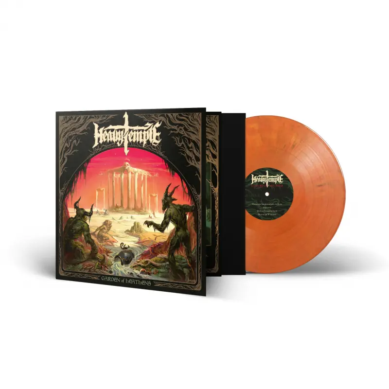 HEAVY TEMPLE · Garden Of Heathens | YELLOW/BLACK/RED VOODOO MARBLED LP (Doom Metal Vinyl)