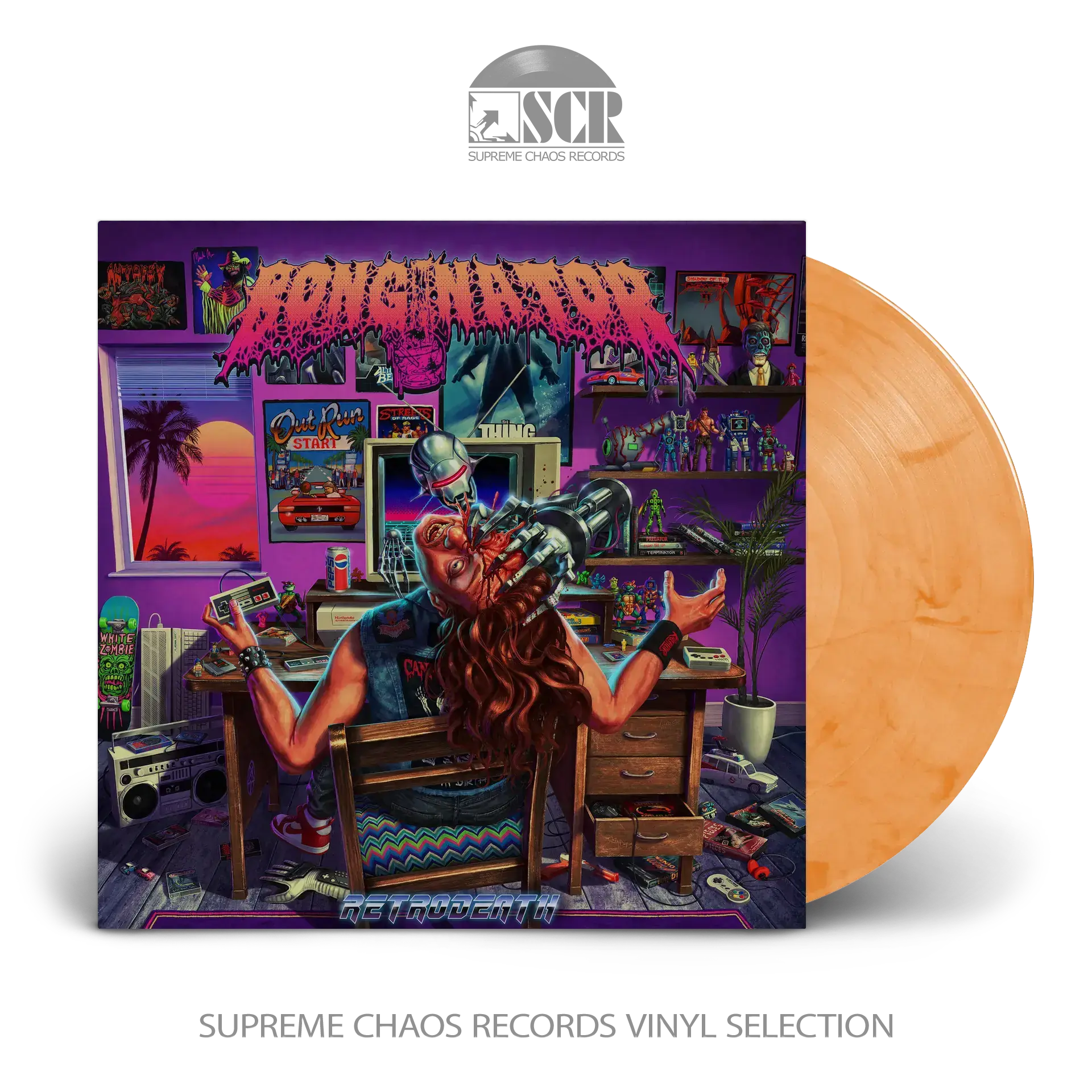 BONGINATOR - Retrodeath · YELOW/RED LP (Death Metal Vinyl)