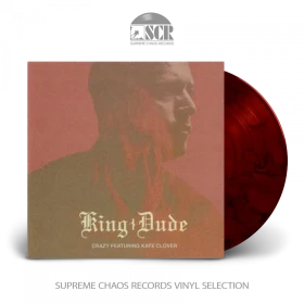 KING DUDE · Crazy / Never Let Me Go | RED/BLACK 7" EP (Folk Vinyl)