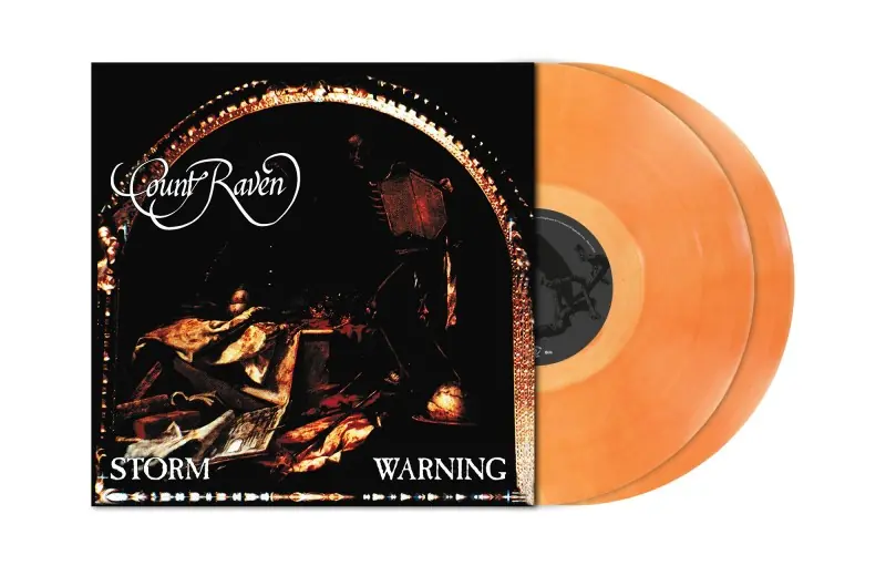 COUNT RAVEN · Storm Warning | CLEAR/SALMON PINK 2LP (Doom Metal Vinyl)