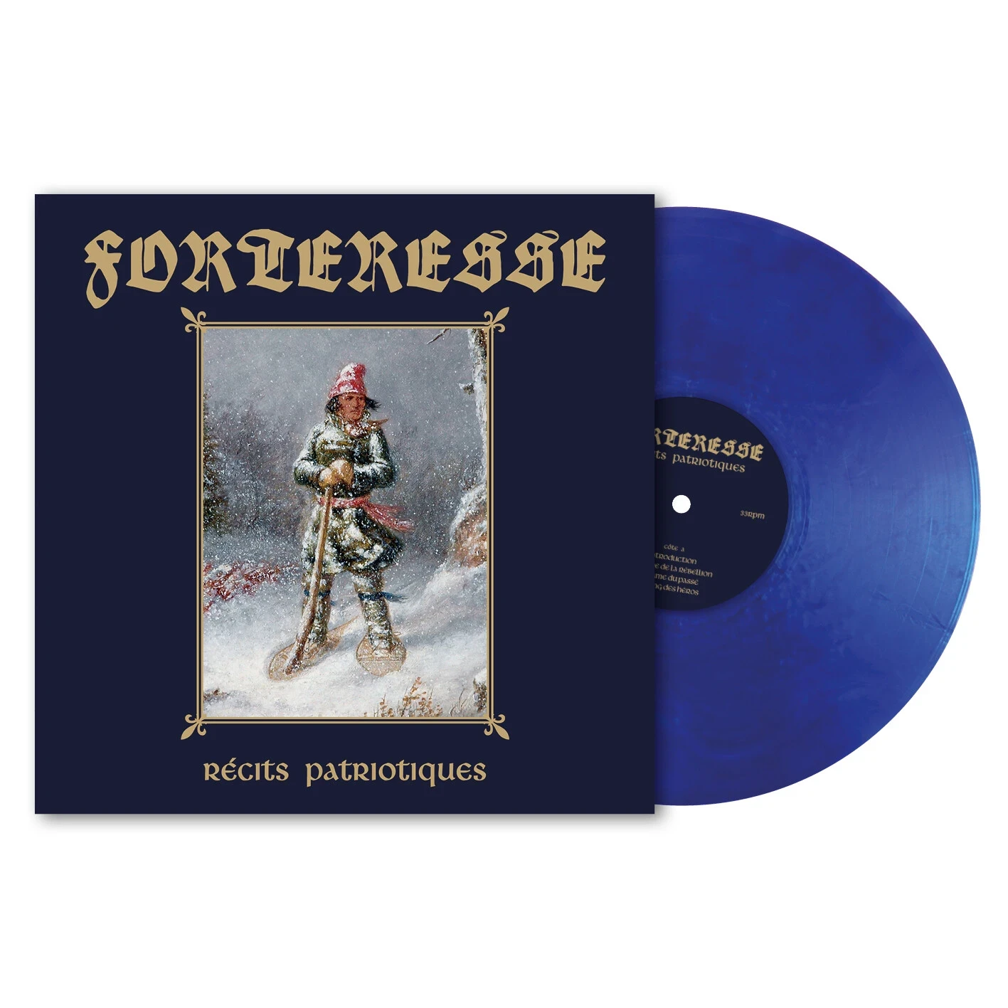 FORTERESSE · Récits Patriotiques | METALLIC BLUE LP (Black Metal Vinyl) · Picture 3